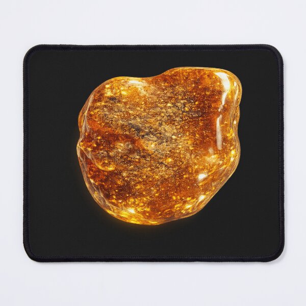 Item preview, Luminous Golden Amber Stone – Natural Resin Glow Design designed and sold by QYNOX.