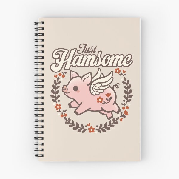 Item preview, Just Hamsome pig - Funny Vintage Winged Pig Floral Pun designed and sold by NemiMakeit.
