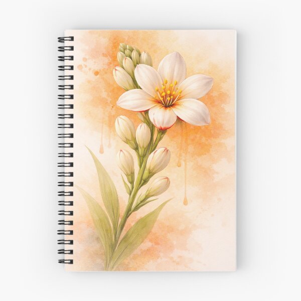Item preview, Tuberose flower on peach (sacral chakra) designed and sold by chihuahuashower.