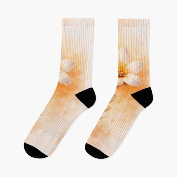 Item preview, Tuberose flower on peach (sacral chakra) designed and sold by chihuahuashower.
