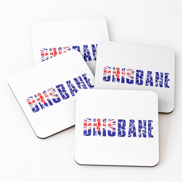 Item preview, Brisbane Australia Flag Typography Shirt | Aussie Pride Travel Souvenir designed and sold by Globalcitytees.