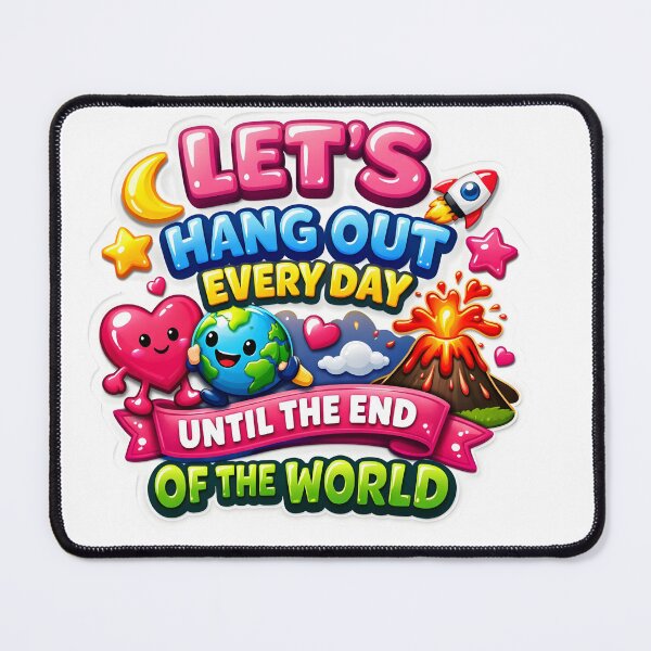 Item preview, Valentine Let's Hang Out Every Day Until the End of the World designed and sold by Supergrafix07.