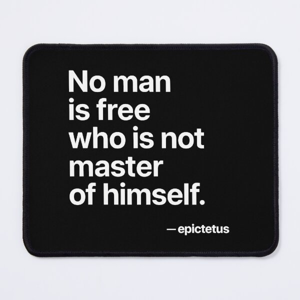 Item preview, Master of Yourself – Epictetus Stoic (White Font) designed and sold by TshirtsLabs.