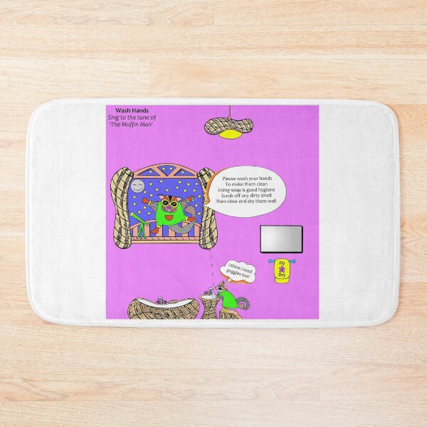 Item preview, Wash Hands - The Muffin Man designed and sold by tuneinwithamy.