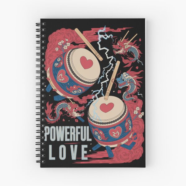 Item preview, Powerful Love - Japanese Taiko Drums Dragons Valentine Thunder designed and sold by DarylWelsh2024.