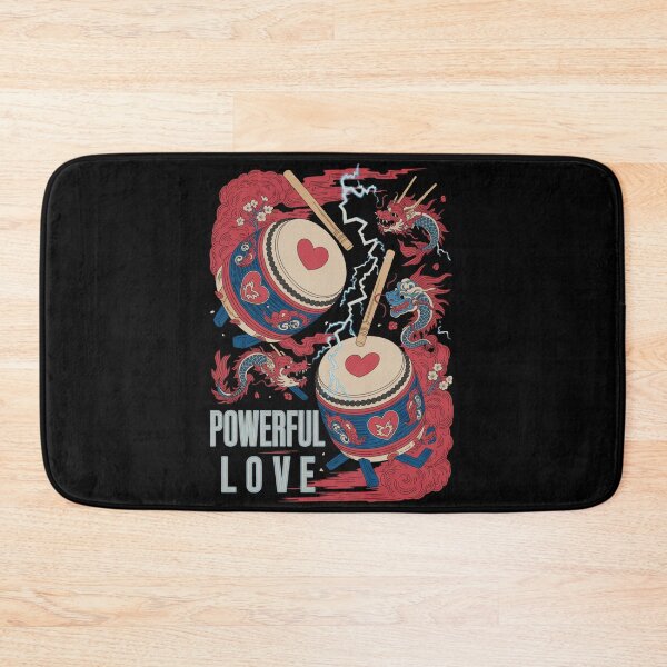 Item preview, Powerful Love - Japanese Taiko Drums Dragons Valentine Thunder designed and sold by DarylWelsh2024.