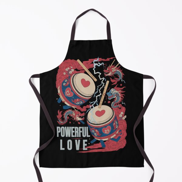 Item preview, Powerful Love - Japanese Taiko Drums Dragons Valentine Thunder designed and sold by DarylWelsh2024.