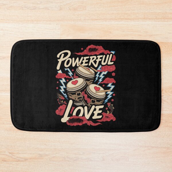Item preview, Powerful Love - Japanese Taiko Drums Koi Valentine Thunder Heartbeat designed and sold by DarylWelsh2024.