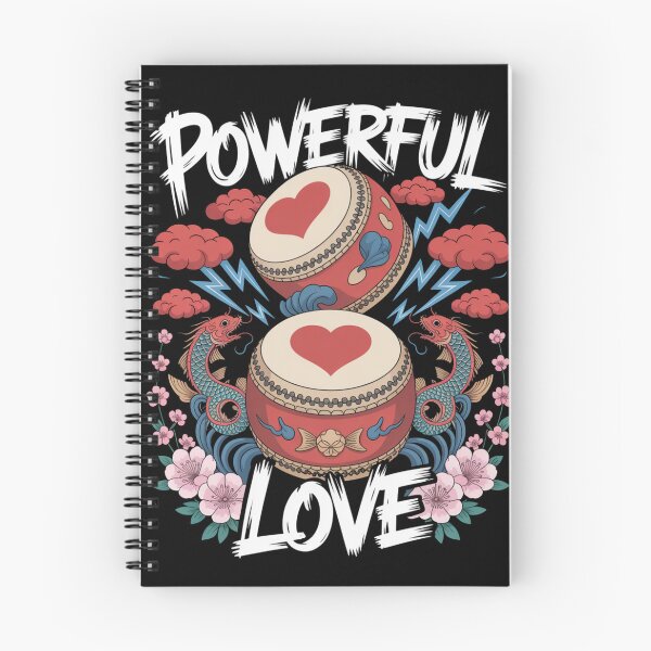 Item preview, Powerful Love Japanese Taiko Drum Koi Fish Cherry Blossom Valentine's Day designed and sold by DarylWelsh2024.