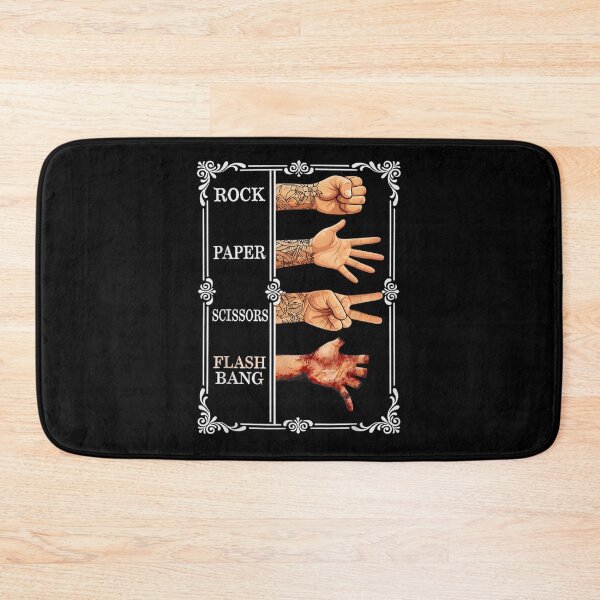 Item preview, Funny Rock Paper Scissors Flashbang Gamer Tattoo Hand Illustration Graphic designed and sold by JolinChinn.