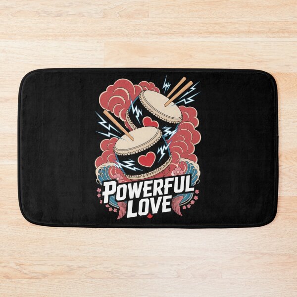 Item preview, Powerful Love - Japanese Taiko Drums Waves Valentine Thunder designed and sold by DarylWelsh2024.