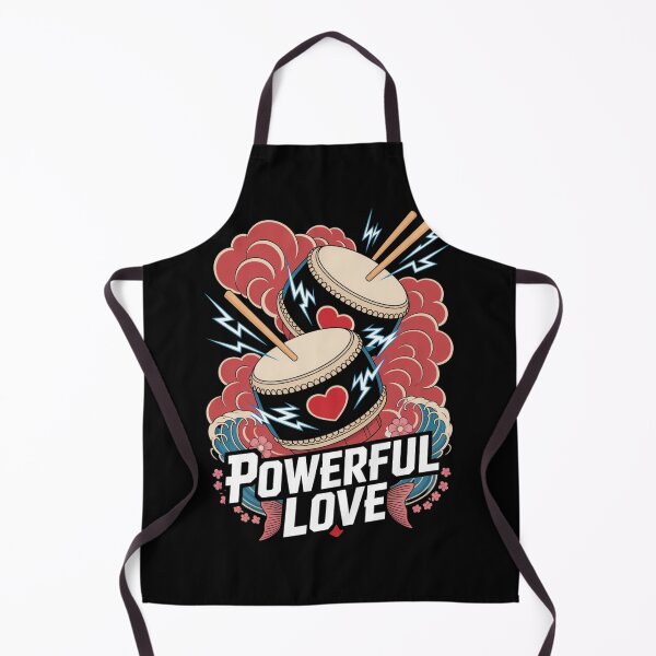 Item preview, Powerful Love - Japanese Taiko Drums Waves Valentine Thunder designed and sold by DarylWelsh2024.