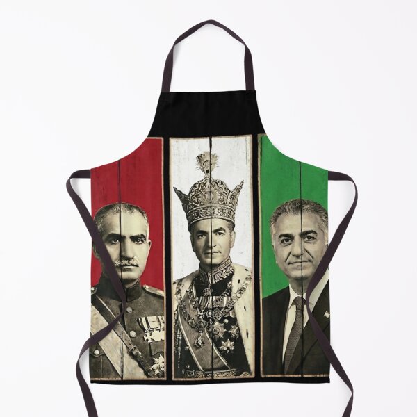 Item preview, Vintage Iranian Monarchy Triptych Portrait of Shah Pahlavi and Royal Dynasty designed and sold by JolinChinn.