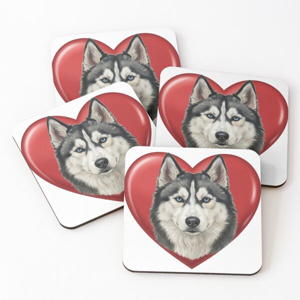 Item preview, Valentines Pets in Hearts Husky designed and sold by KC's.