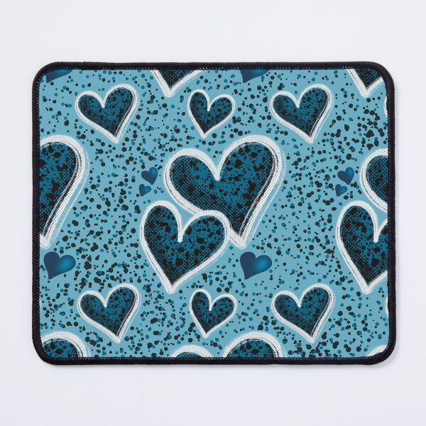 Item preview, Blue Valentine Hearts Pattern - Stippling Art Design designed and sold by Jeanna’s Designs.