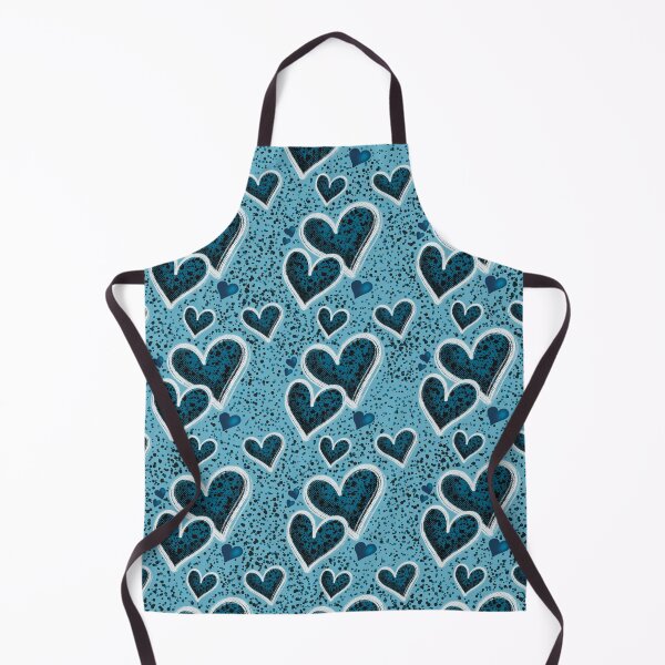 Item preview, Blue Valentine Hearts Pattern - Stippling Art Design designed and sold by Jeanna’s Designs.