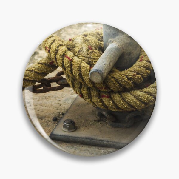 Item preview, Weathered Dock Cleat With Coiled Rope on Rustic Pier for Nautical Photo designed and sold by Nmallia.
