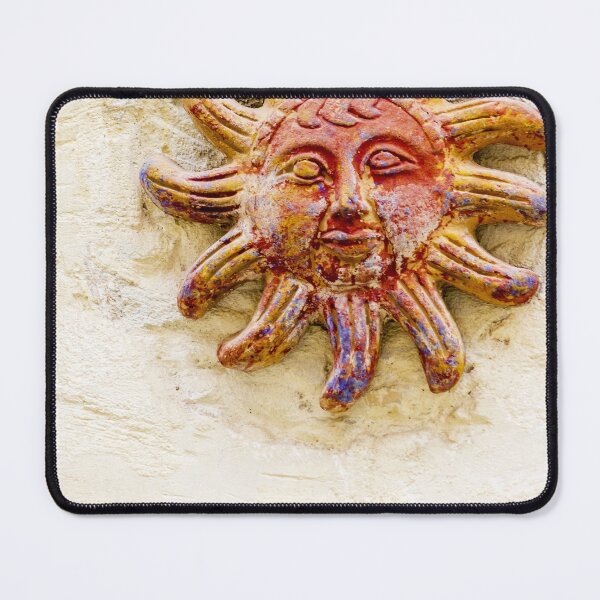 Item preview, Colorful Sun Wall Sculpture Decor Ornament with Rustic Finish on Light Yellow Wall Exterior Texture designed and sold by Nmallia.