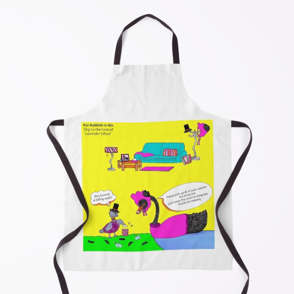 Item preview, Put Rubbish in Bin - Lavender's Blue designed and sold by tuneinwithamy.