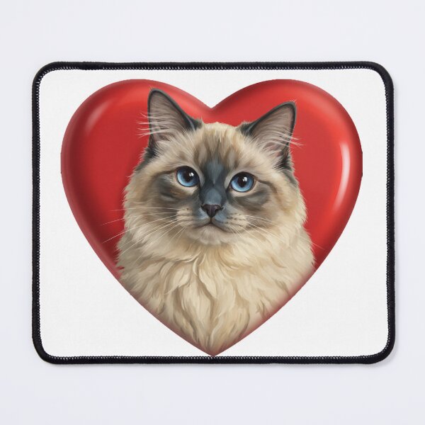 Item preview, Valentines Pets in Hearts Ragdoll Siamese designed and sold by KC's.