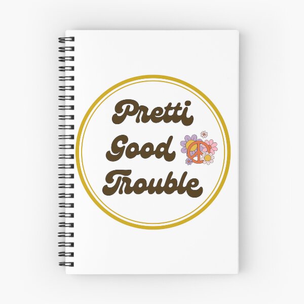 Item preview, Pretti Good Trouble Gold Peace Flowers designed and sold by Sweetgrass Supply.