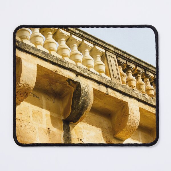 Item preview, Historic Stone Balustrade and Architectural Details on Weathered Stone Wall designed and sold by Nmallia.