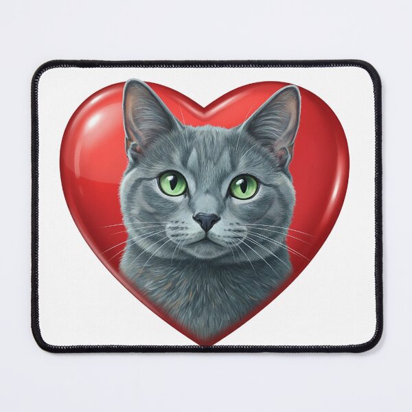 Item preview, Valentines Pets in Hearts Russian Blue designed and sold by KC's.