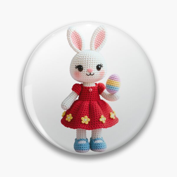 Item preview, Cute crocheted bunny with Easter egg designed and sold by Kamoufleur.
