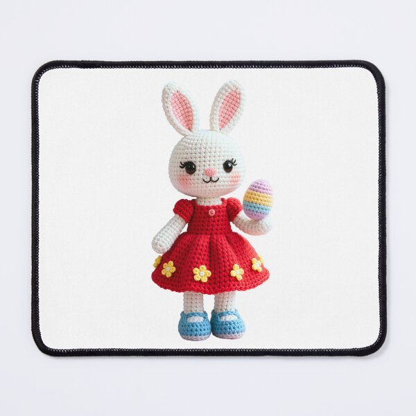 Item preview, Cute crocheted bunny with Easter egg designed and sold by Kamoufleur.