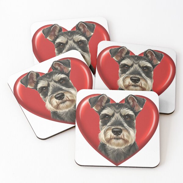 Item preview, Valentines Pets in Hearts Schnauzer designed and sold by KC's.