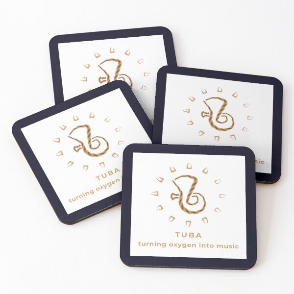 Item preview, Funny Tuba Sticker – Turning Oxygen Into Music designed and sold by unique art and design.