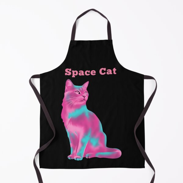 Item preview, Space Cat – Neon-colored cat in galaxy style designed and sold by TimelessCW.