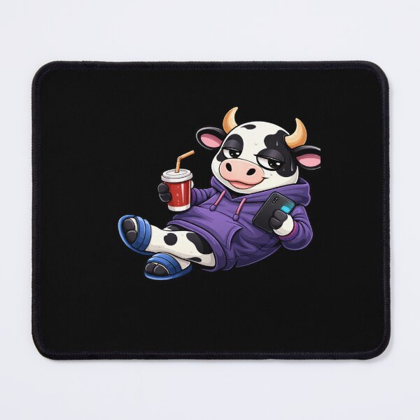 Item preview, Lazy Weekend Cow – Cute Chibi Cow Cartoon | Chill Lifestyle Design designed and sold by ColorSplash123.