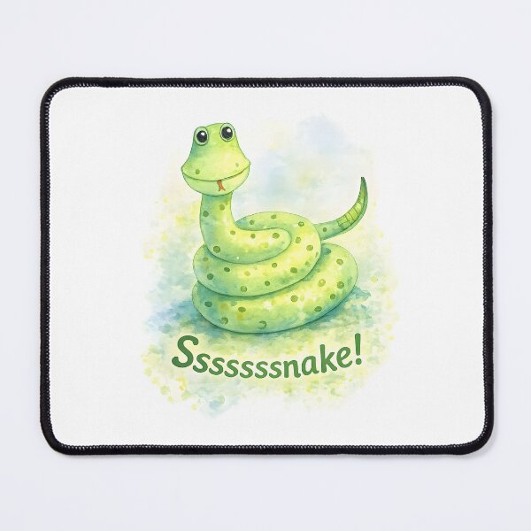 Item preview, Ssssssnake! Cute Watercolor Snake Illustration designed and sold by blankTeeShirt.