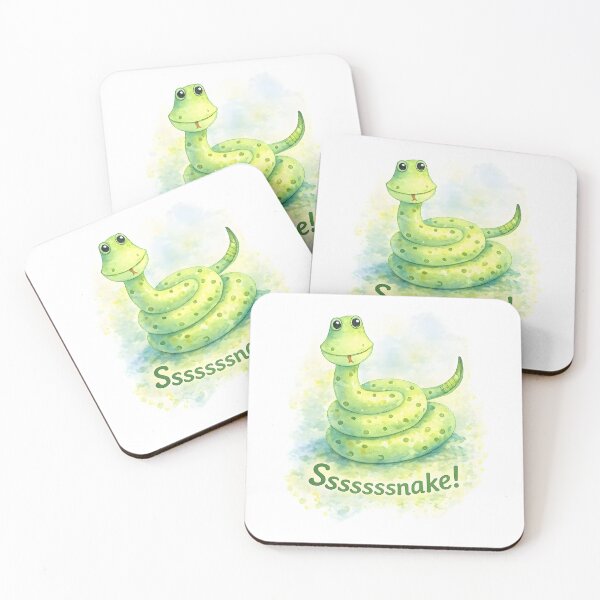 Item preview, Ssssssnake! Cute Watercolor Snake Illustration designed and sold by blankTeeShirt.