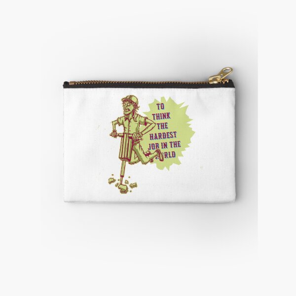 Item preview, “To Think – The Hardest Job in the World” Funny Retro Cartoon Quote designed and sold by Mammu-Fashion.
