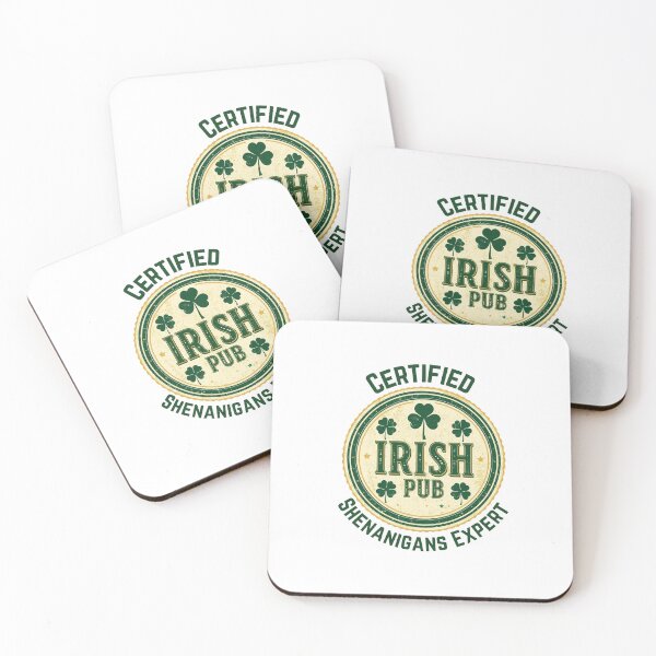 Item preview, Certified Shenanigans Expert – Irish Pub Vintage Emblem designed and sold by AnburDesigns.