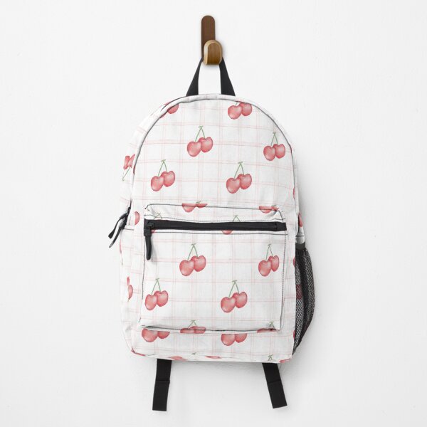 Item preview, Cottage core Cherry Watercolour Pattern - Pink Gingham Vintage Sweet Valentine designed and sold by TheLuxeNook.