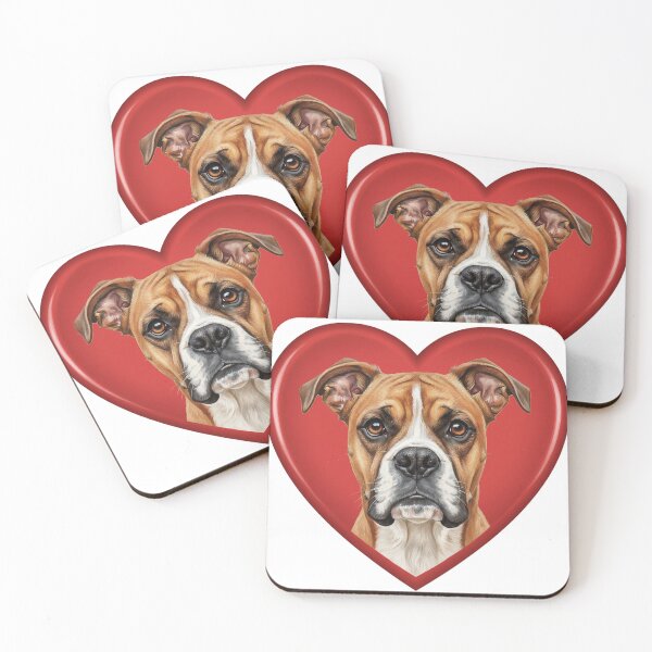 Item preview, Valentines Pets in Hearts Boxer designed and sold by KC's.