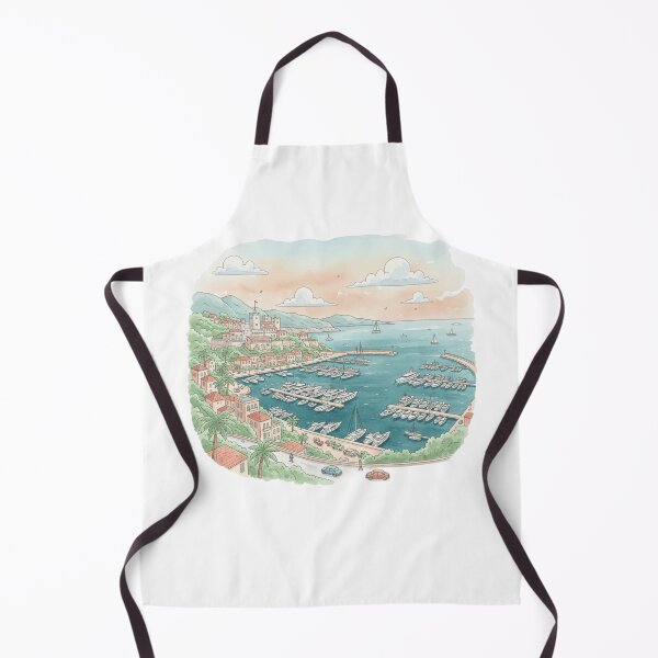 Item preview, Watercolor Monaco View designed and sold by ArtQueen777.