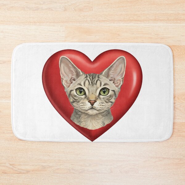 Item preview, Valentines Pets in Hearts Devon Rex designed and sold by KC's.