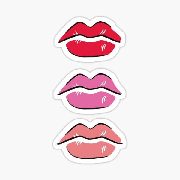 Lipstick Sticker Boss Babe Decal Lips Decal Kissing Lip Decal Kiss ...