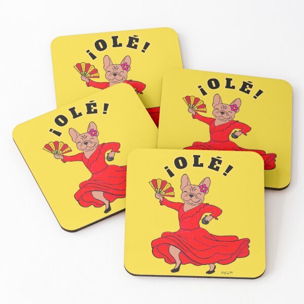 Item preview, ¡OLE! FLAMENCO BULLDOG DANCER designed and sold by Arty-Coop.