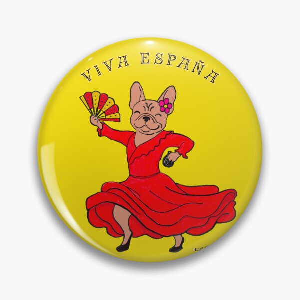 Item preview, VIVA ESPAÑA BULLDOG FLAMENCO DANCER designed and sold by Arty-Coop.