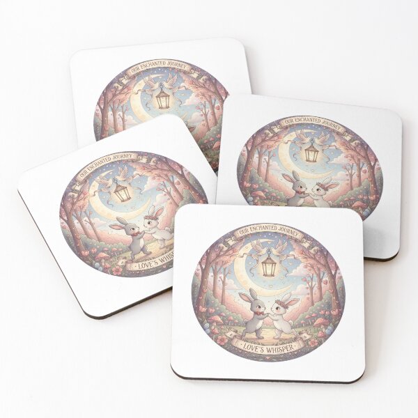 Item preview, Our Enchanted Journey: Dancing Bunny Rabbits Love’s Whisper designed and sold by Nomadic-Prints.