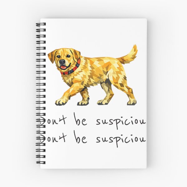 Item preview, Don't be suspicious Funny Dog Sticker – Labrador walking Meme Art designed and sold by Annette Brown.