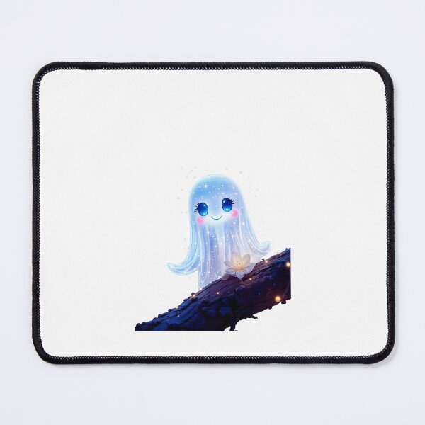 Item preview, “Moonlit Spirit – Whimsical Cute Ghost Art” designed and sold by MoodByte .