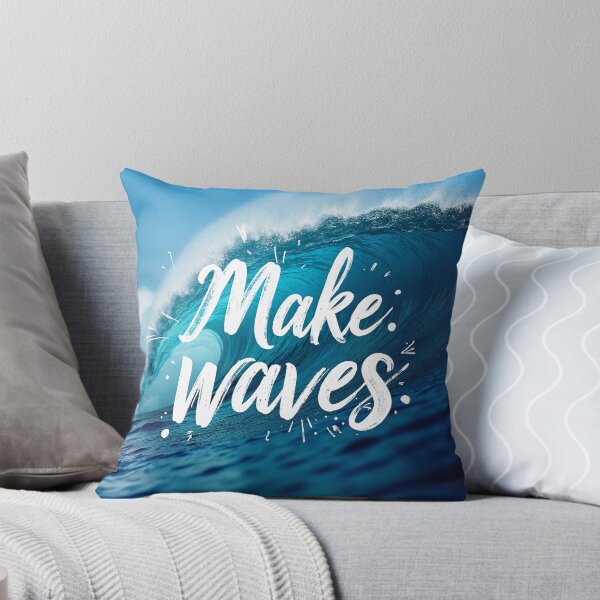 Item preview, Make Waves | Inspirational Ocean Surf & Motivational Quote Art designed and sold by DesignsByDessie.