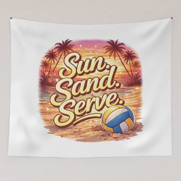 Item preview, Sun Sand Serve Beach Volleyball T-Shirt designed and sold by RMTrendy.