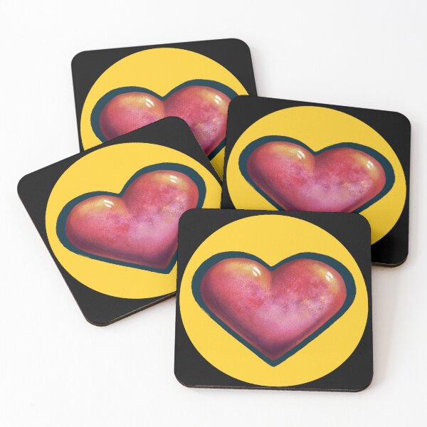 Item preview, Heart on yellow  designed and sold by graphic-bits.